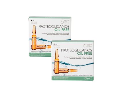 Duo bezolejových ampulí pro mastnou a smíšenou pleť – Oil Free 2 x 6 ks  Duo Proteoglycans Oil Free 2x6