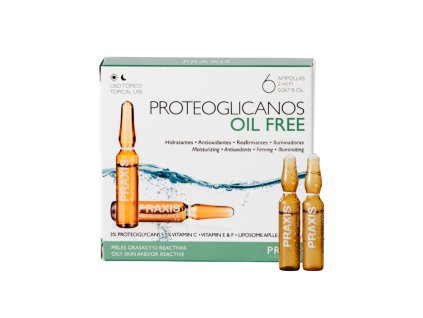 Bezolejové ampule pro mastnou a smíšenou pleť – Oil Free 6 ks  Proteoglycans Oil Free 6x2ml