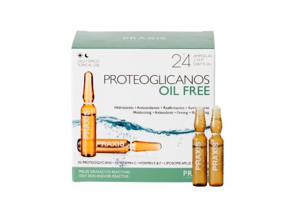 Bezolejové ampule pro mastnou a smíšenou pleť – Oil Free 24 ks  Proteoglycans Oil Free 24x2ml