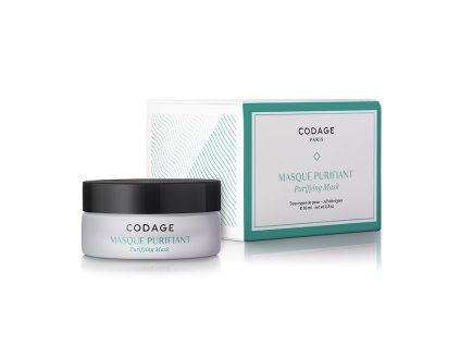 codage paris purifying mask 50ml box jar new