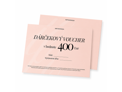 Dárkový voucher 400€  Gift Voucher 400€