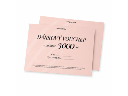 Dárkový voucher 3 000 Kč  Gift Voucher 3000 Kč