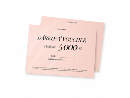 Dárkový voucher 5 000 Kč  Gift Voucher 5000 Kč