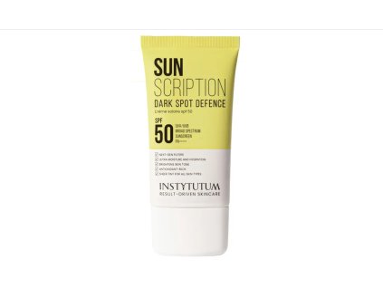 Tónovací SPF50 krém proti pigmentaci a stárnutí  Sunscription Dark Spot Defence SPF50