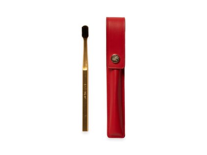 kit009 leather case buttonred toothbrush soft 1
