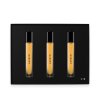 Sada ústních sprejů s 24K zlatem a černým víčkem  Mouthspray 3 pack - Black