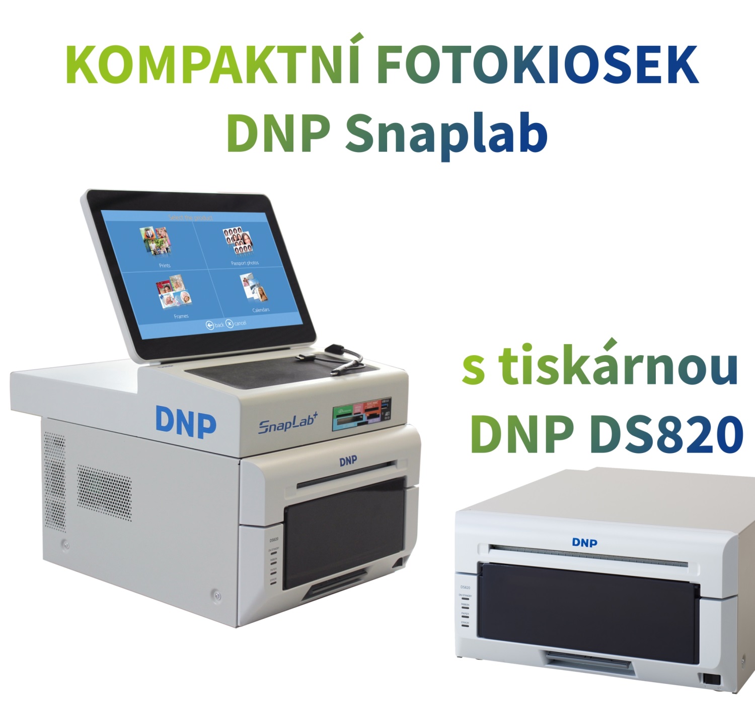 DNP SnapLab DP-SL620 II kompaktní fotokiosek + DNP DS820