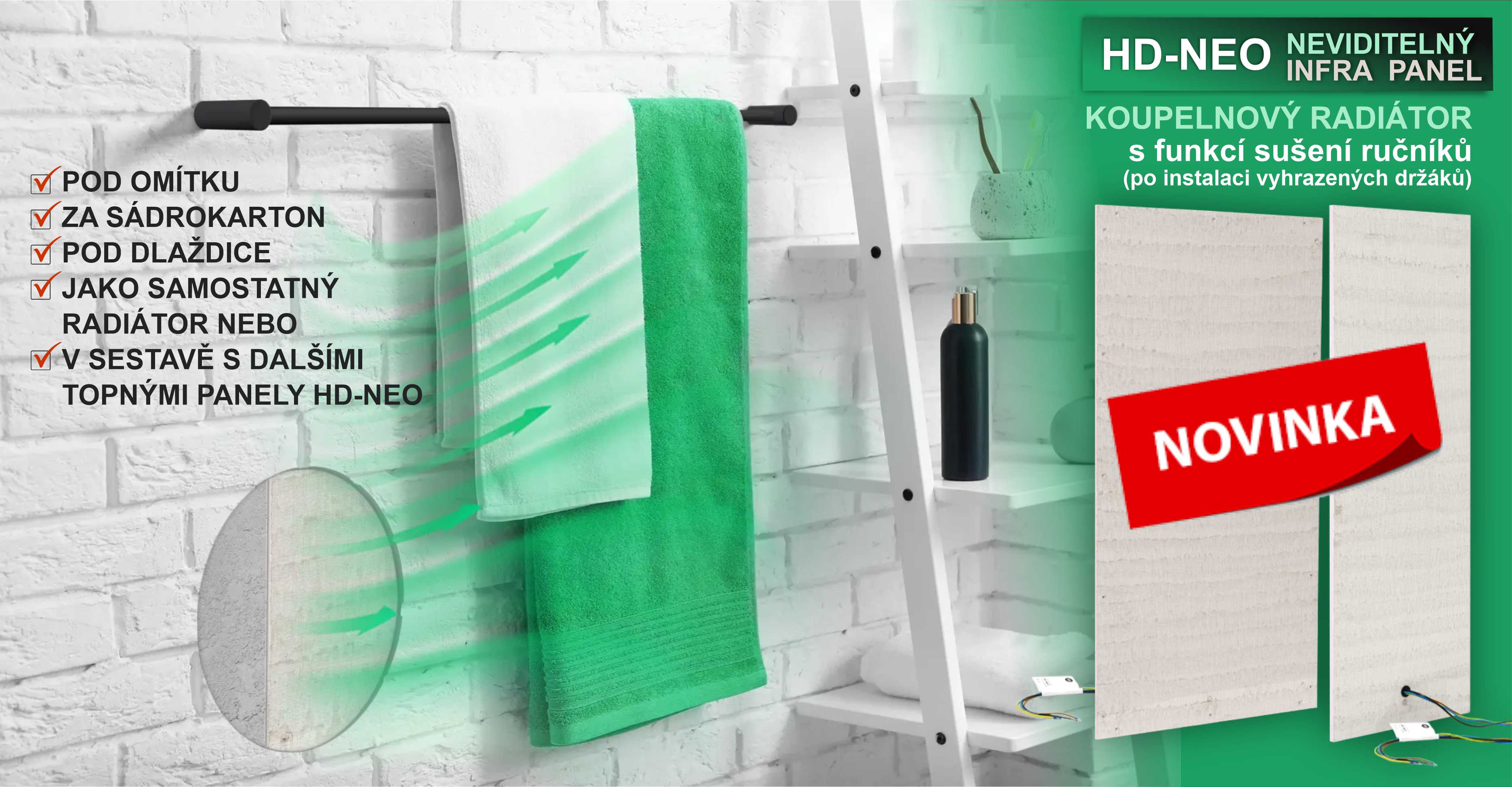 NOVINKA! Topný panel HD-NEO