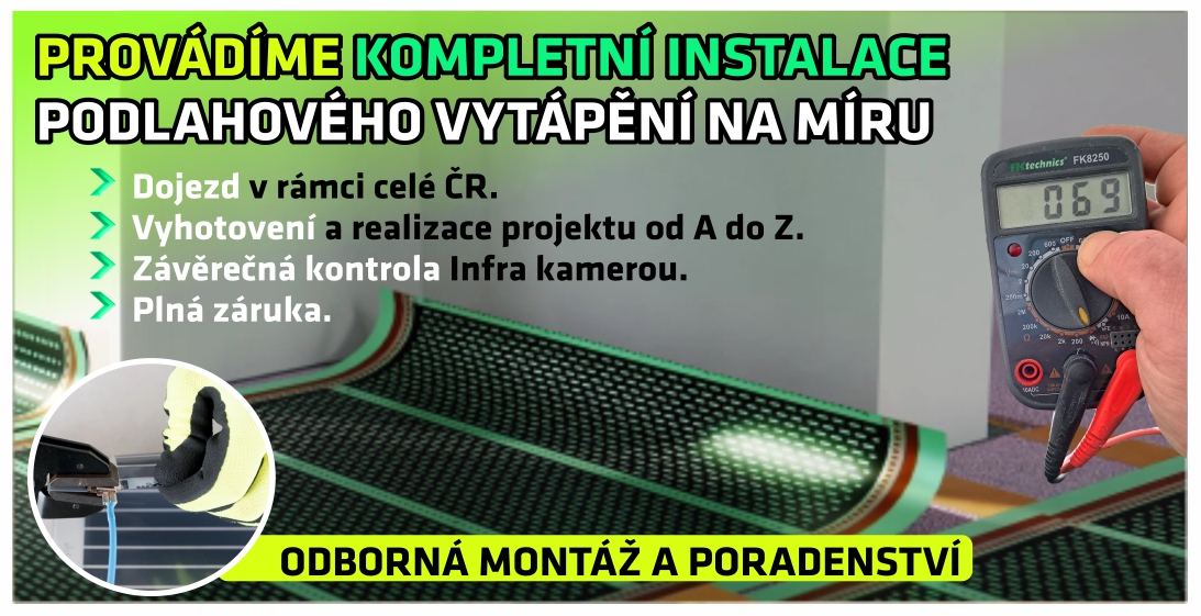 Nabízíme komplexní instalace podlahového vytápění fólií HEAT DECOR