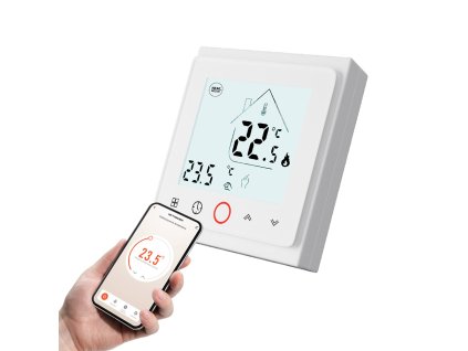 full HD T500WIFI front bialy termostat pokojowy termostat do podlogowki termostat wifi