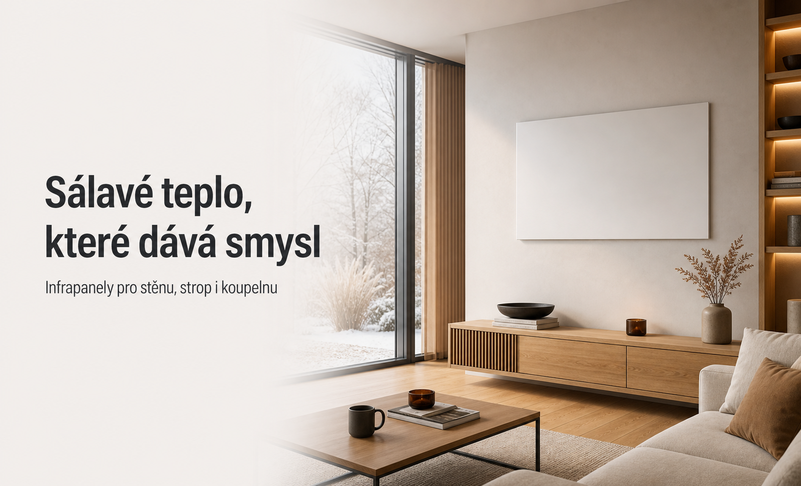 Sálavé teplo – infrapanely pro moderní interiér