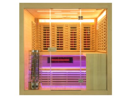 Sauna ProWell COMBI C5 Hemlock RedGlass s RLT filtrem