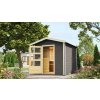 Venkovní finská sauna s předsíní WOODIA WO01 - šedá