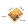 finská sauna KARIBU NORGE (27213) terragrau LG3773