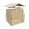 finská sauna KARIBU BOSS 1 (40417) s předsíní natur SET LG3778