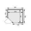 finská sauna KARIBU FIONA 3 (49976) LG4209