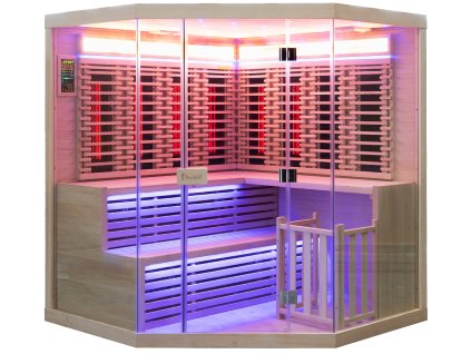 Sauna ProWell COMBI C6 Hemlock RedGlass