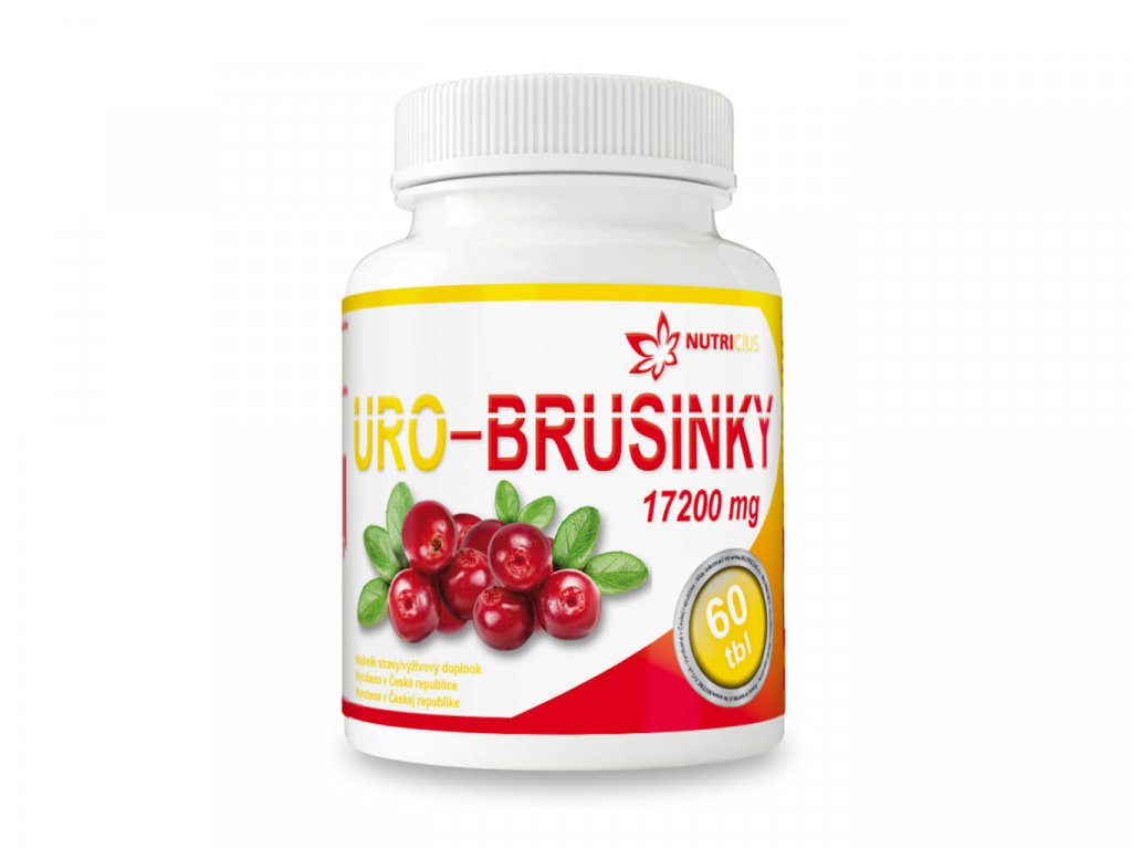 nutricius uro brusinky 17200 mg 60 tablet
