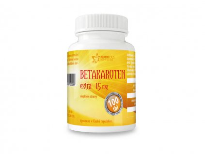 nutricius betakaroten extra 15 mg 100 tablet