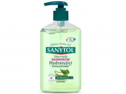 sanytol dezinfekcni hydratujici mydlo aloe vera a zeleny caj pumpicka s davkovacem 500 ml