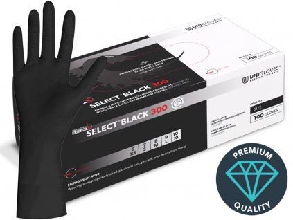 cerne latexove rukavice select black 300 dlouhe 2024 premium