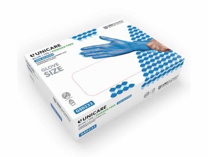 tpe rukavice unicare modrá