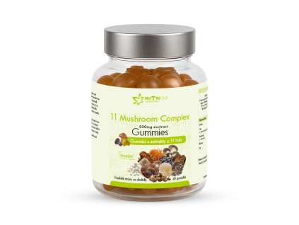 nutricius gummies 11 mushroom complex 60 gumídků