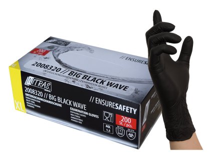 nitrilové rukavice big black wave 2008320