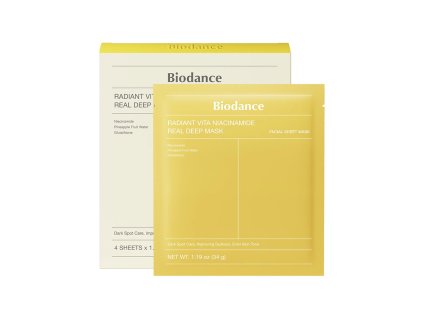 radiant vita niacinamide maska na oblicej biodance