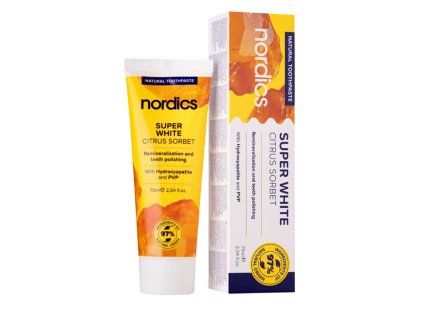 6262 Nordics Super White zubní pasta 75 ml