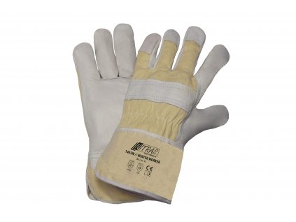 zimní pracovní rukavice nitras 1410WH v bílokrémové barvě