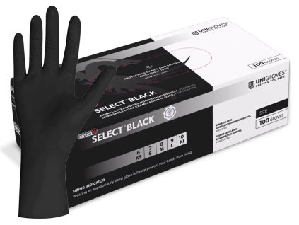 cerne latexove rukavice select black premiova kvalita