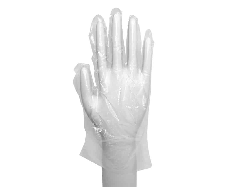 UNIGLOVES Potravinářské rukavice PE, 100 ks Velikost: L (8 - 9)