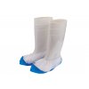 bílo-modré ochranné voděodolné a protiskluzové jednorázové návleky na obuv