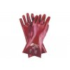 160227 PVC rukavice protichemické červené