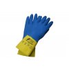 3470 Dual Barrier Protichemické rukavice modrožluté gumové