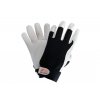 rukavice pro mechaniky z nappa kůže DEXTER 8905 v bíločerné barvě