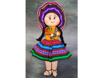 Látková panenka z Peru - velká