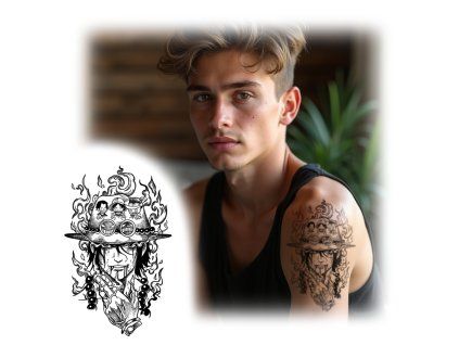 Ace - Plamen svobody – dočasné tetování INked