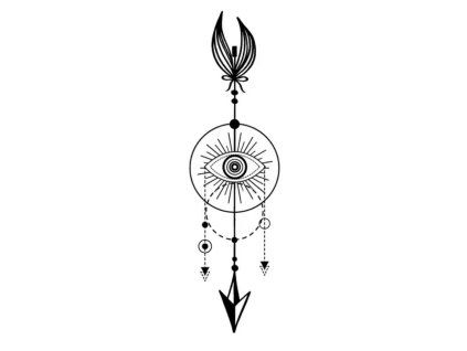 Oko intuice – dočasné tetování INked