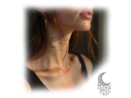 Lunární elegance – dočasné tetování INked