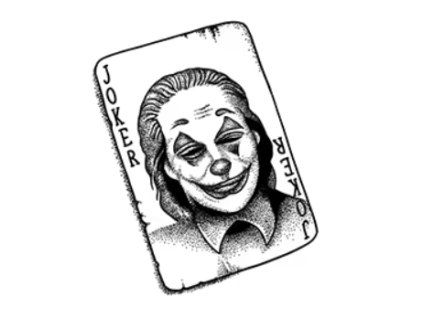 Karta joker – dočasné tetování INked