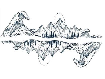 Zrcadlení přírody – dočasné tetování INked