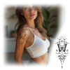 Křídla touhy – dočasné tetování INked