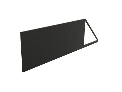 designova samonosna pojezdova brana inkol pozinkovana cerna s vyplni