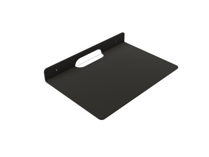 designova kovova police pro projektor inkol cerna