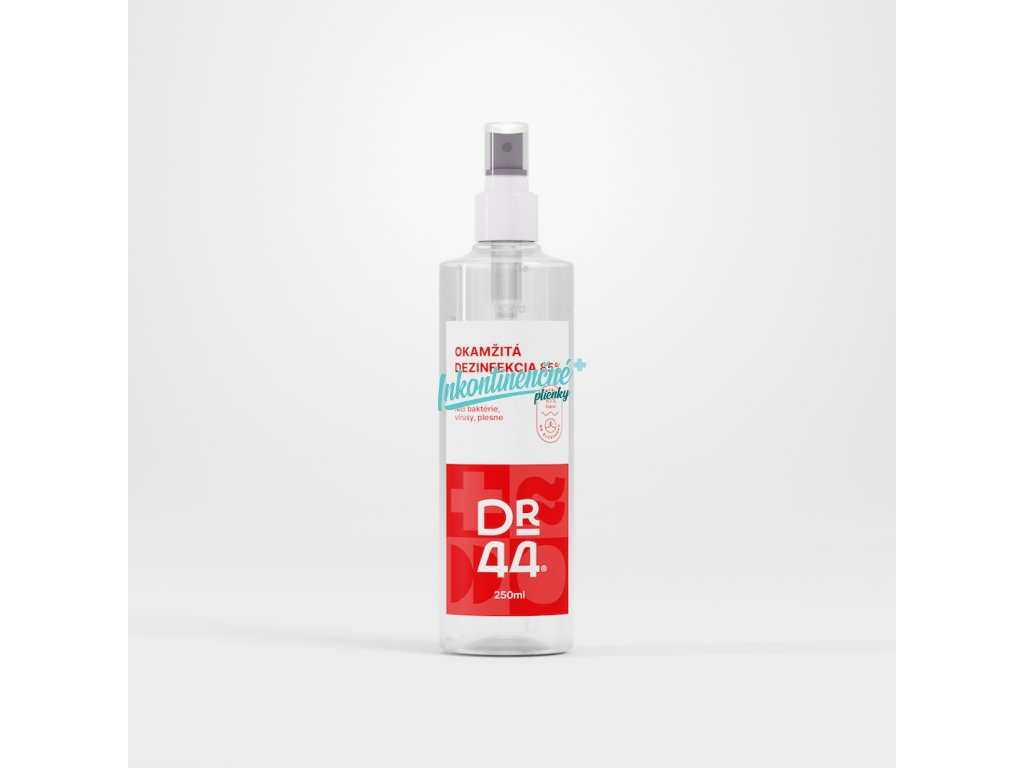 DR.44 Okamžitá dezinfekcia 85% – rozprašovač 250 ml