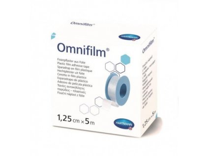 OMNIFILM hypoalergénna náplasť fixačná z transparentnej fólie (1,25cmx5m) 1x1 ks