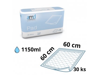 AMD PAD Super 60x60 cm podložka pod pacienta (30ks)