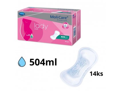 MoliCare Premium lady pad 3 kvapky inkontinenčné vložky 14ks